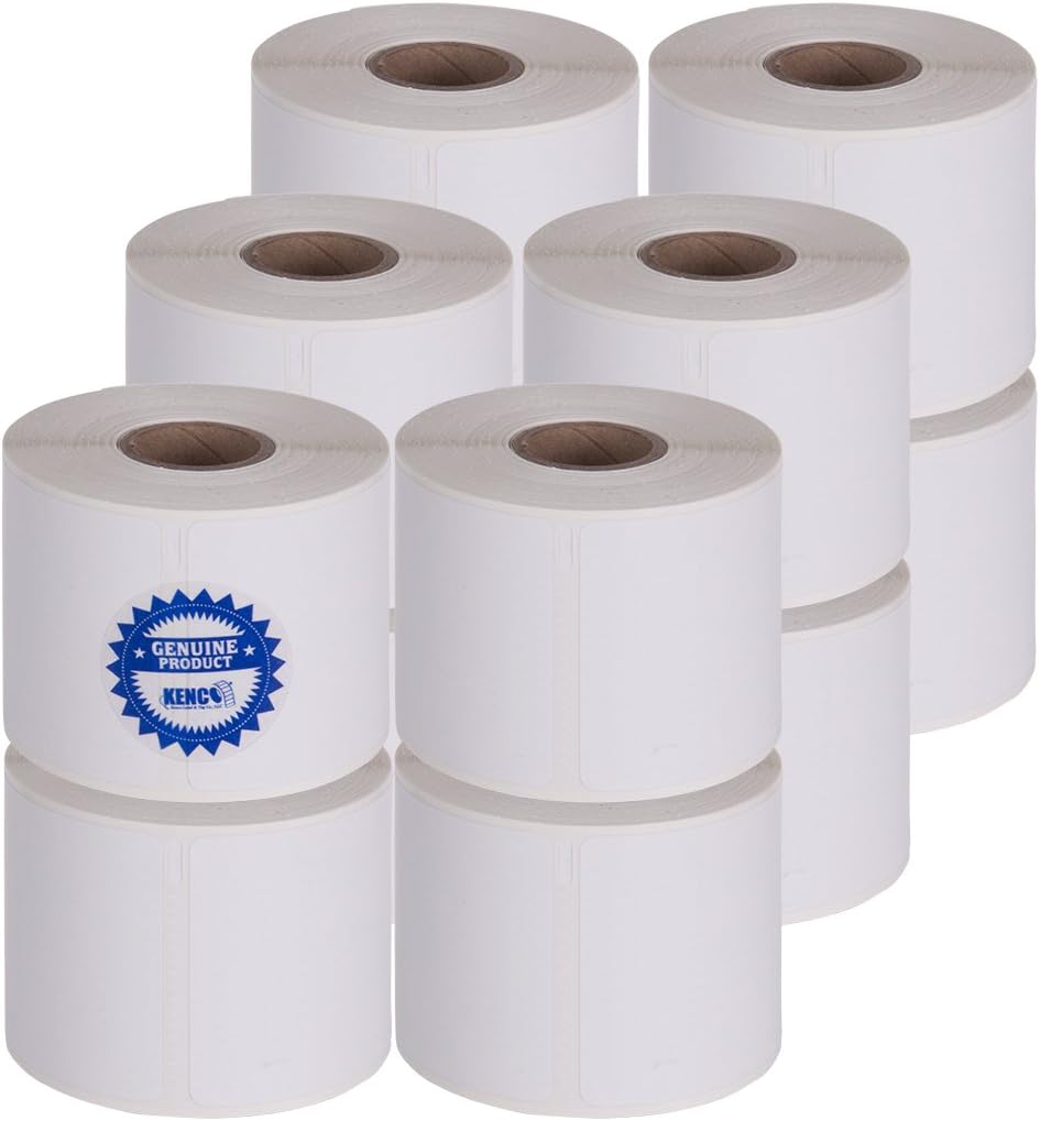 Kenco Brand 2 1/8in X 2 3/4in Multipurpose Labels, Compatible with Dymo 30258 (16 Pack) Pack of 2