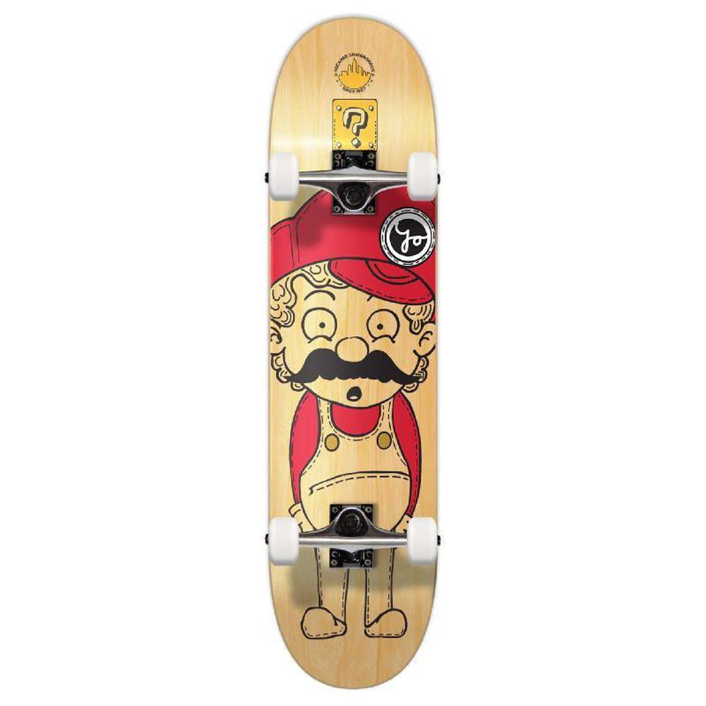 Yocaher Graphic Complete Skateboard - Retro Series - Stache
