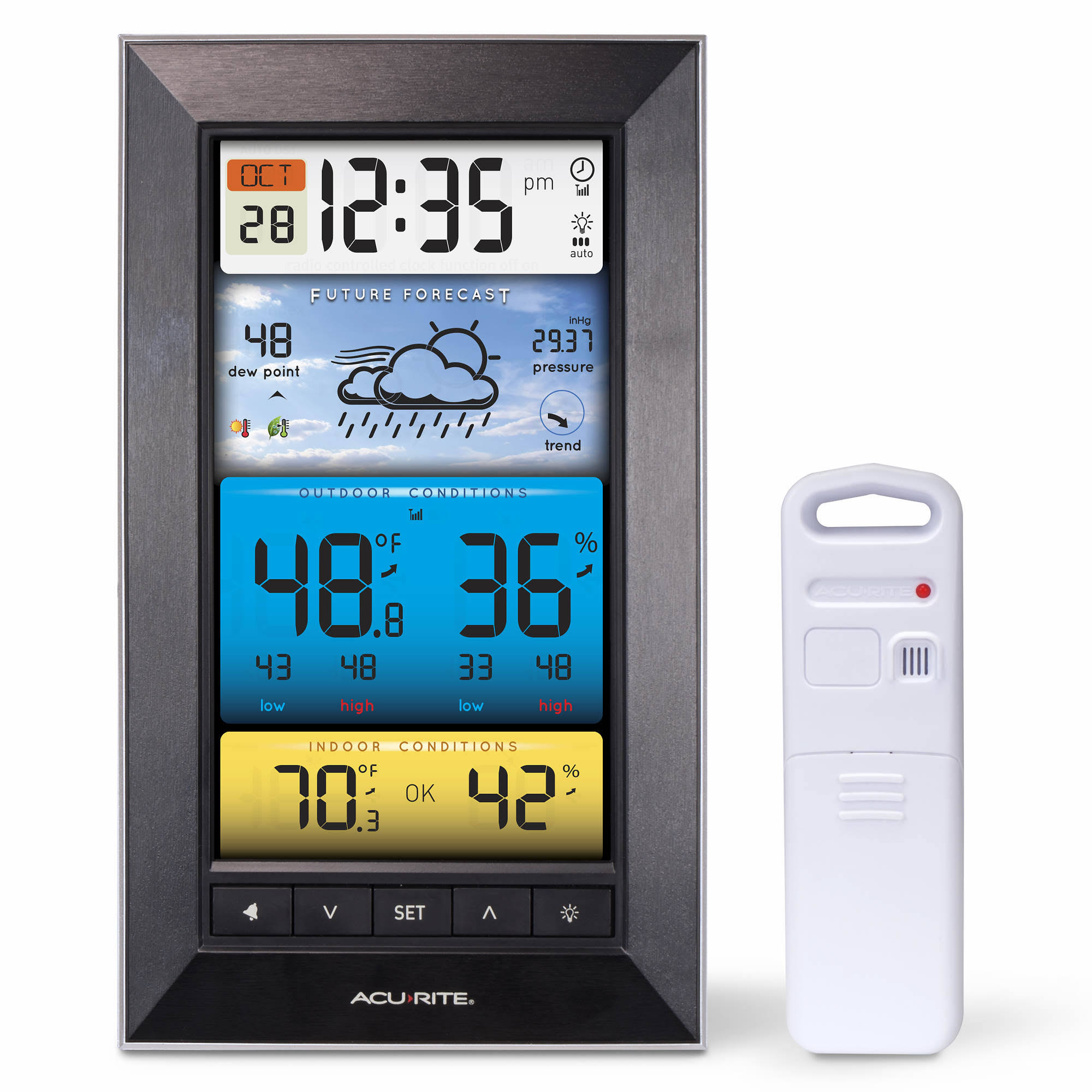 Acurite Color Weather Station w/ Indoor and Outdoor Monitoring