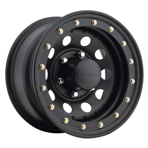 15x7 5x139.70mm|5x5.5 inch U.S. Wheel 904 Series Stealth Modular Lockring Style Black Wheels