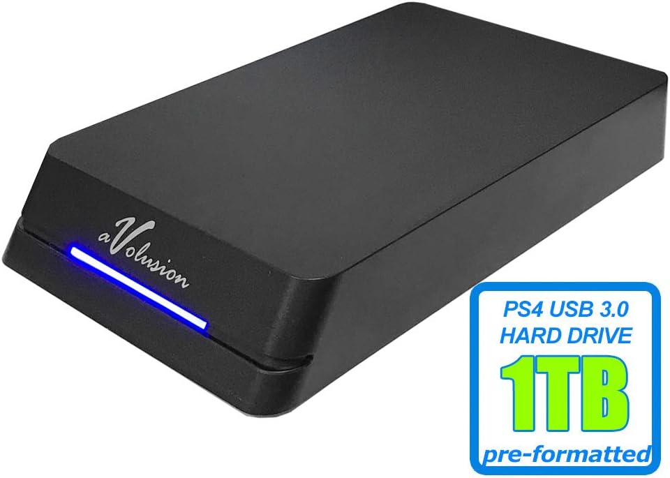 Avolusion HDDGear Pro 1TB (1000GB) 7200RPM 64MB Cache USB 3.0 External Gaming Hard Drive (Designed for PS4 Pro, Slim, Original) - 2 Year Warranty Pack of 2