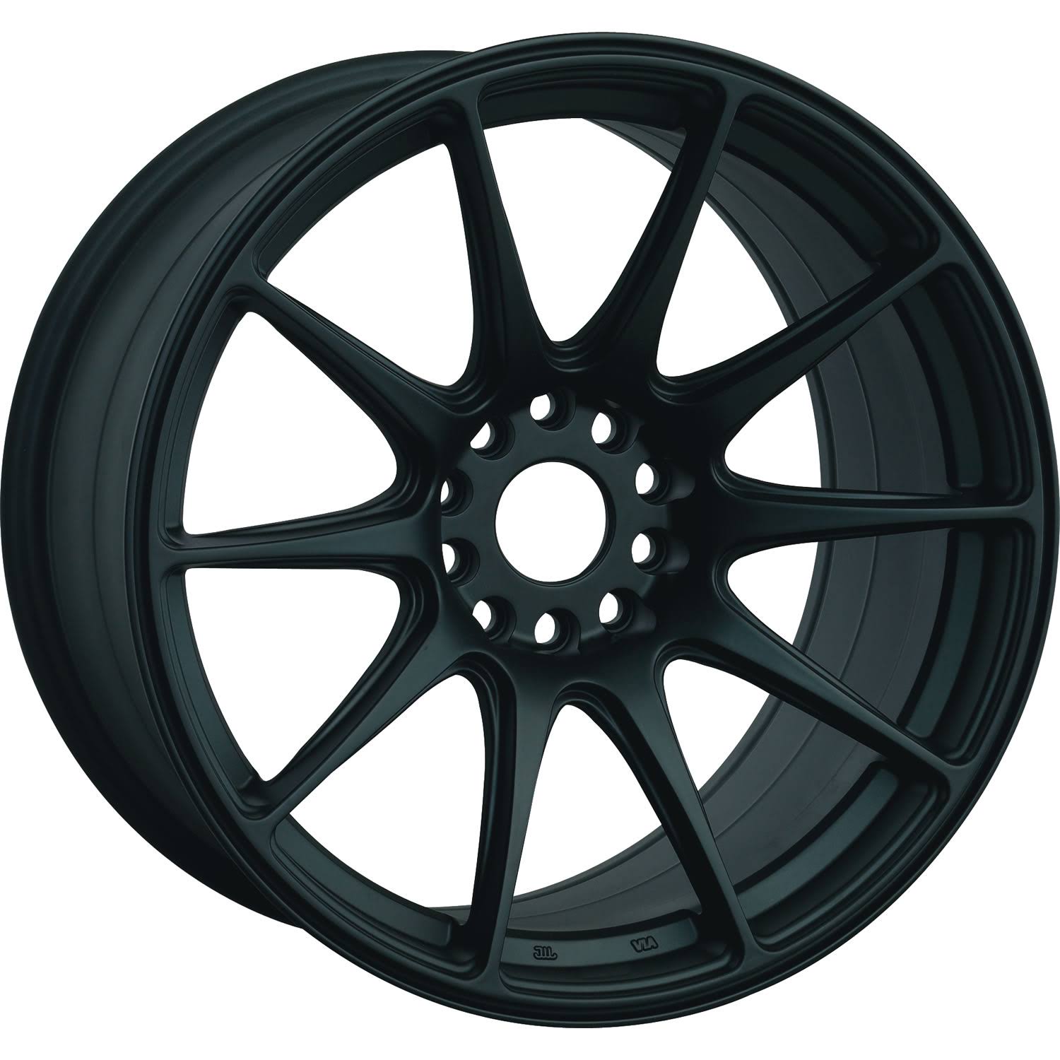 XXR 527 17x8.25 5x100/5x114.3 25et Flat Black Wheel