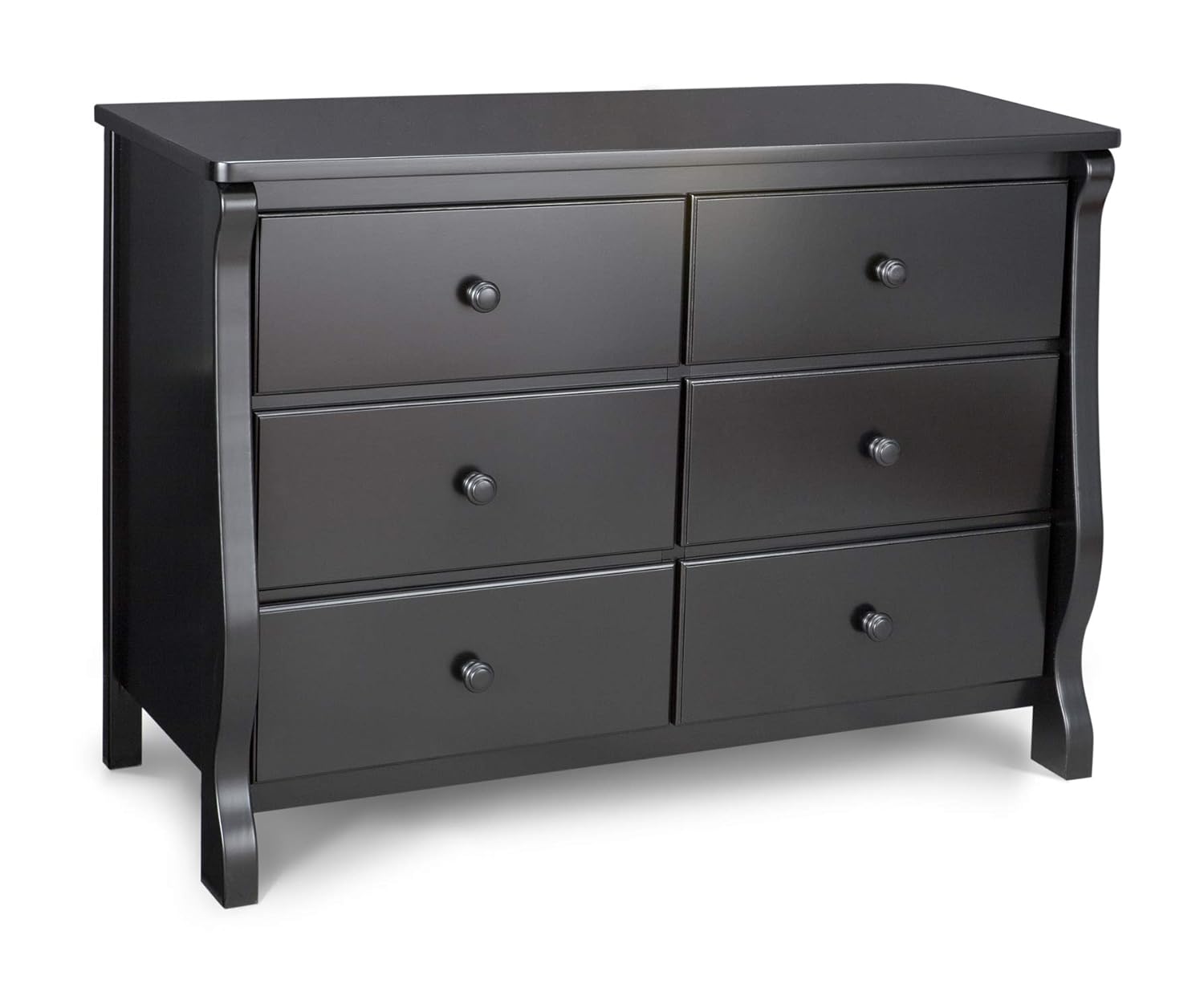 Delta Children Universal 6 Drawer Dresser, Black Cherry
