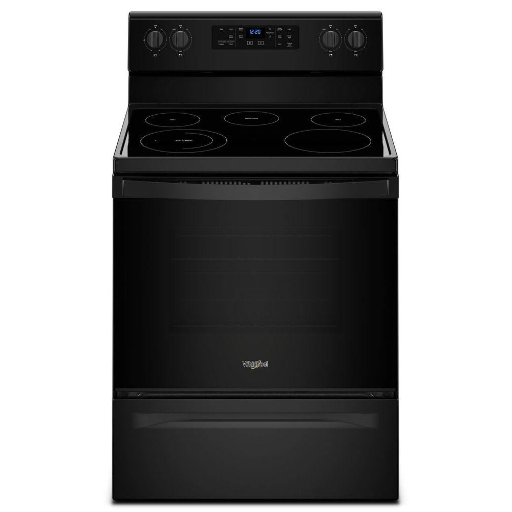 Whirlpool WFE505W0HB 5.3 cu.ft. Black Freestanding Electric Range