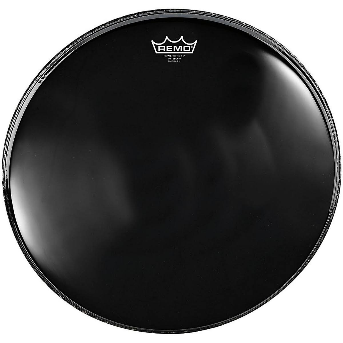 Remo Powerstroke 4 Ebony Batter Bass Drum Head with Impact Patch 22 in.