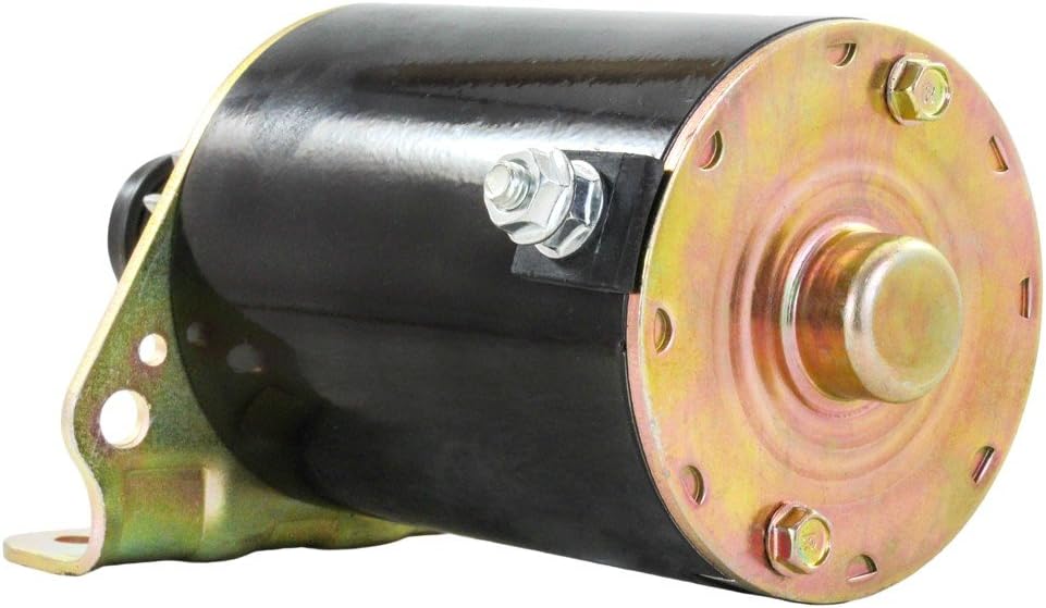 Rareelectrical New Cylinder Starter Motor Compatible With Briggs & Stratton 693551-14 Tooth, Craftsman Lawnmower Steel Flywheel, John Deere LG693551 - Briggs and Stratton Motors for Riding Mowers Pack of 2