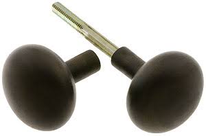 Pair of Craftsman Door Knobs with Oil-Rubbed Bronze Finish ACDK