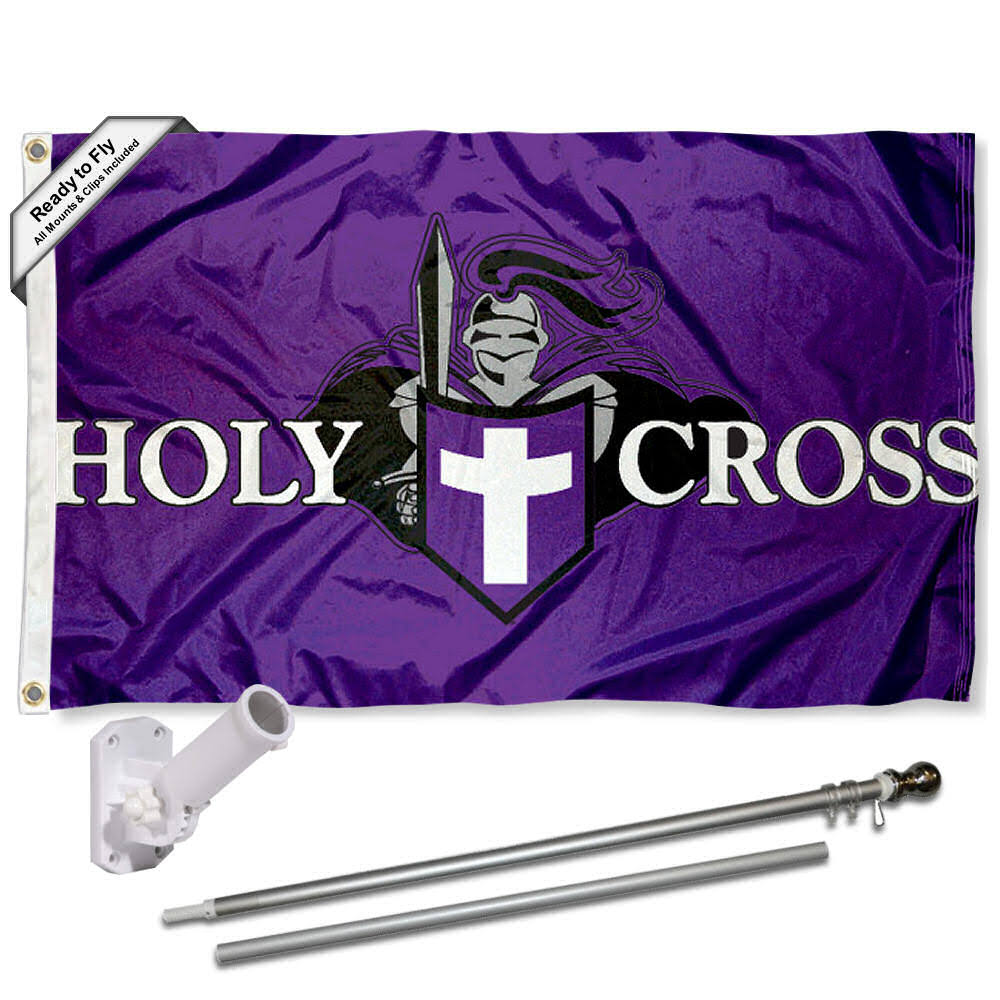 Holy Cross Crusaders Outdoor Flag Pole Bracket Gift