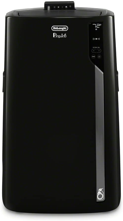De'Longhi PACEL376HGRFK-6AL BK Pinguino Plus PAC EL376 Portable Air Conditioner, Black