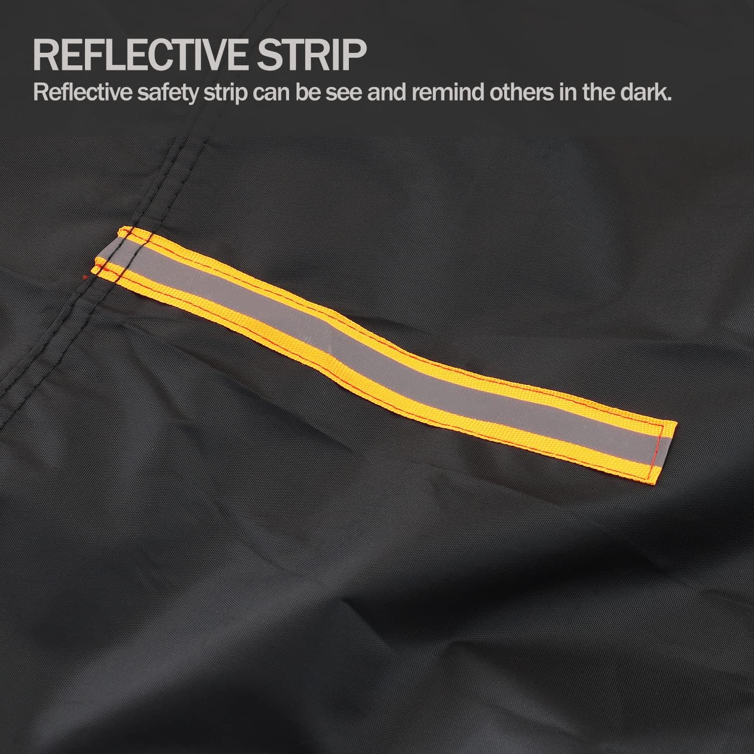 Sanku Black Snowmobile Cover, Durable Waterproof sled ski Cover, Elastic Bottom Can Be Trailerable (M Fits Length 115