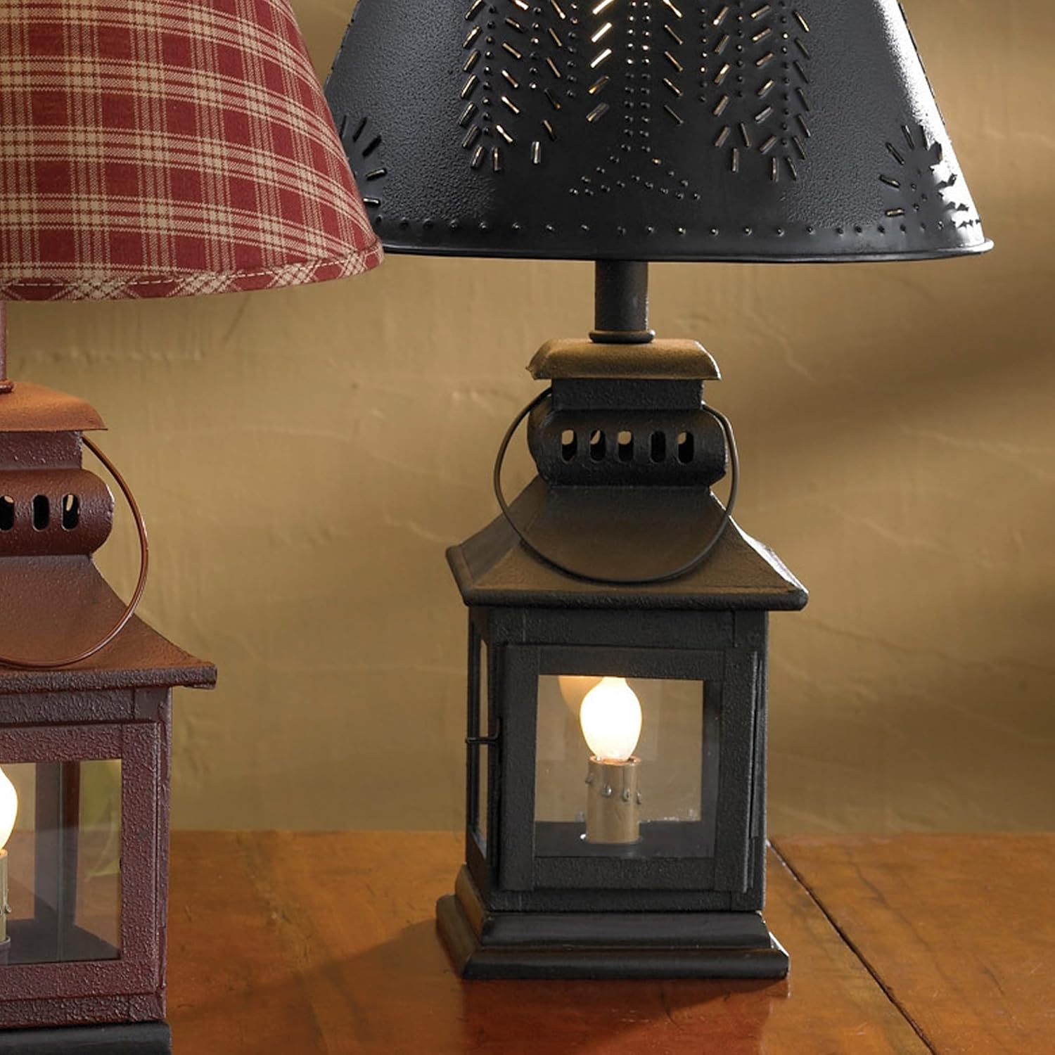 Park Designs Iron Lantern Lamp - Black