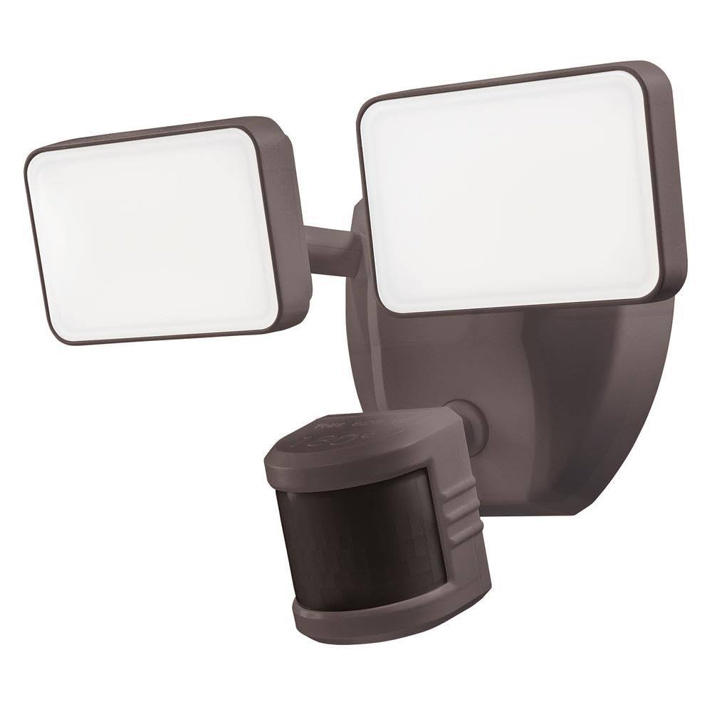 SECUR360 LED Security Flood Light WiFi Wired Twin Head Voice Motion Activated Outdoor