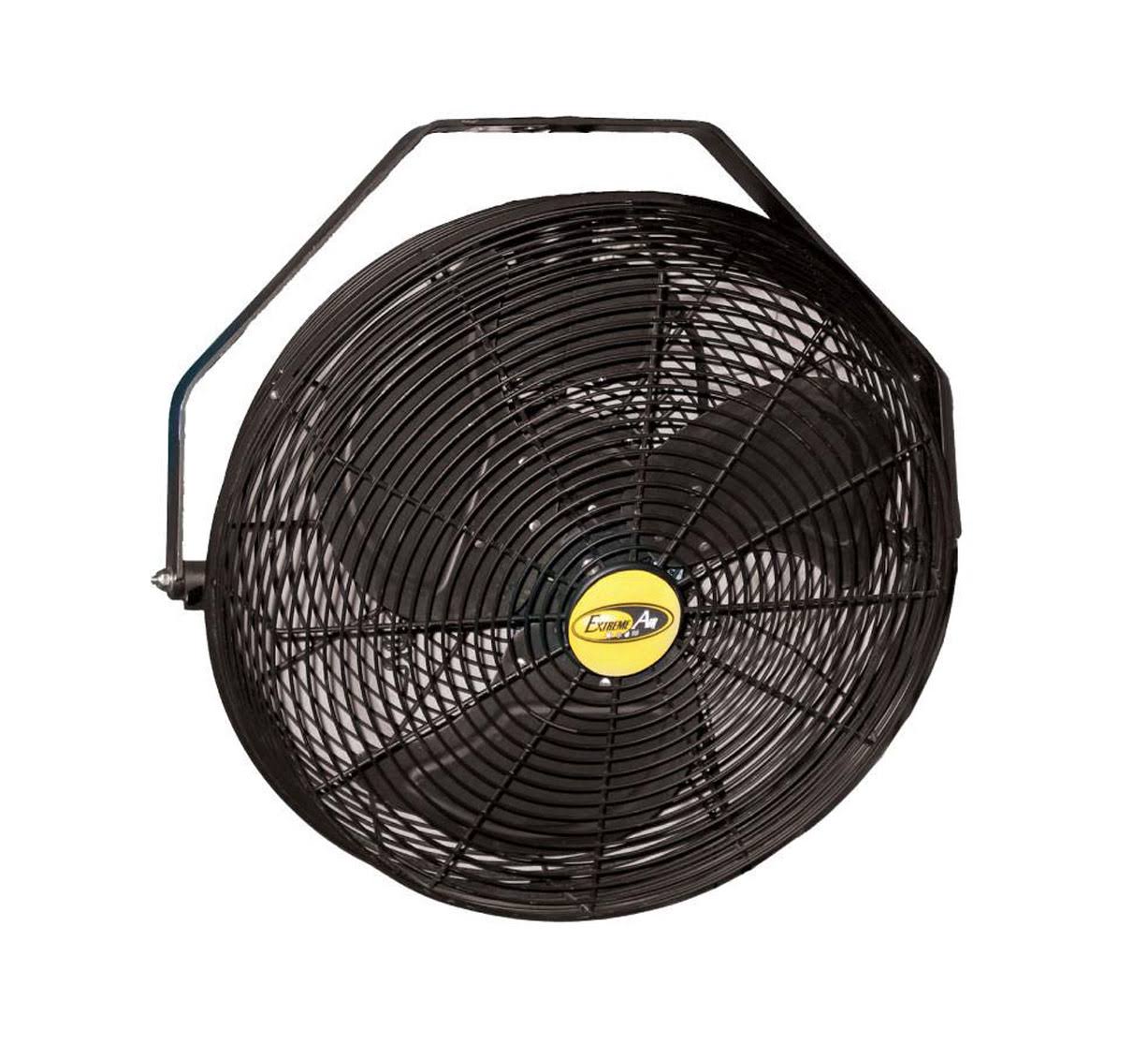 J and D POW18B 18 in. Black Indoor u0026 Outdoor Wall Ceiling or Pole Mount Fan
