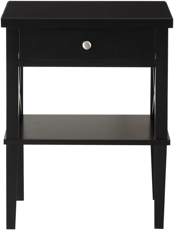 Comfort Pointe 28 in. Nightstand in Black Finish ,