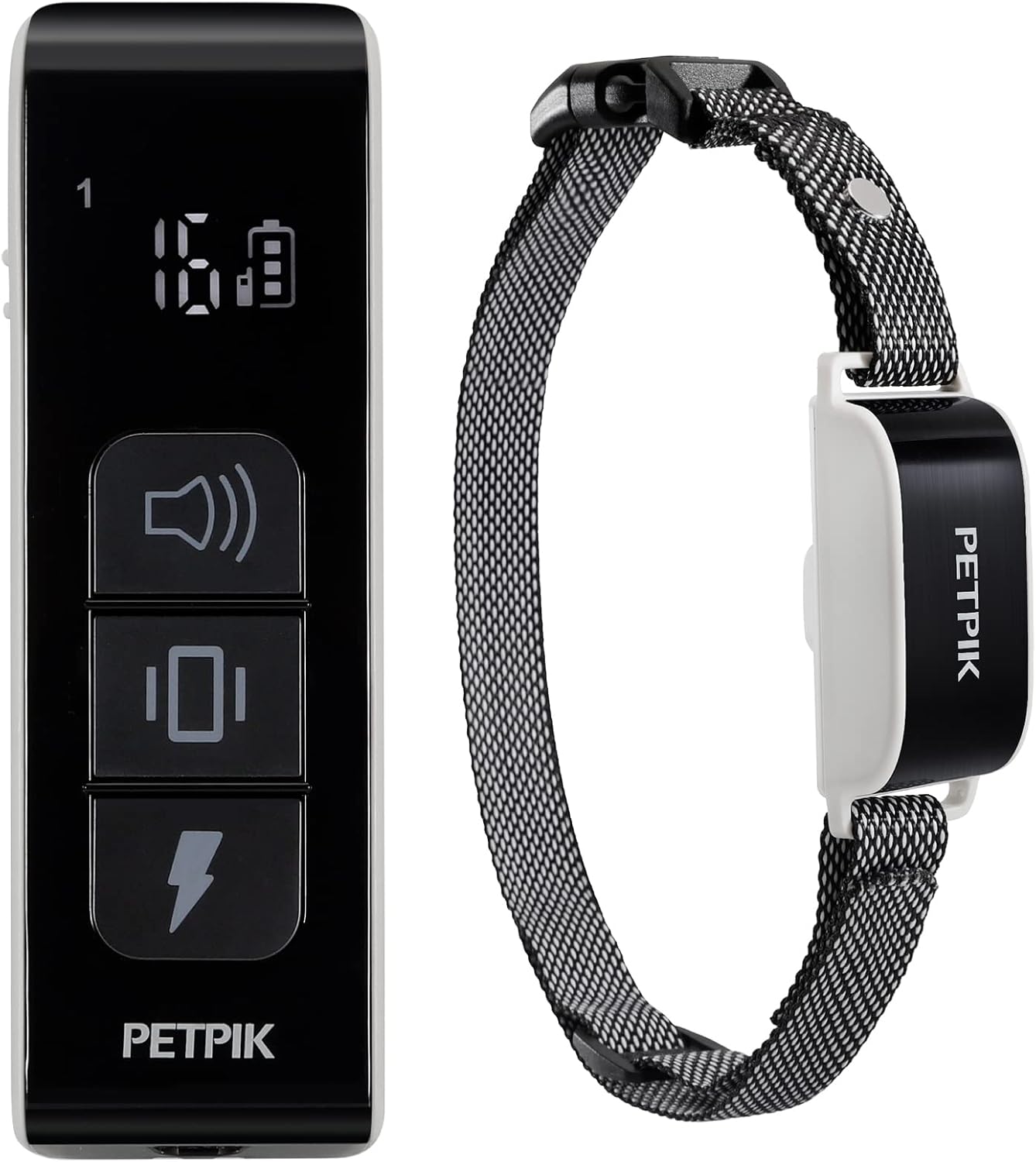 PETPIK Dog Training Collar, Long Remote Range and 3 Modes - Beep, Vibration, Shock, Waterproof Rechargeable Shock Collar for Small, Medium, Large Dogs Pack of 2