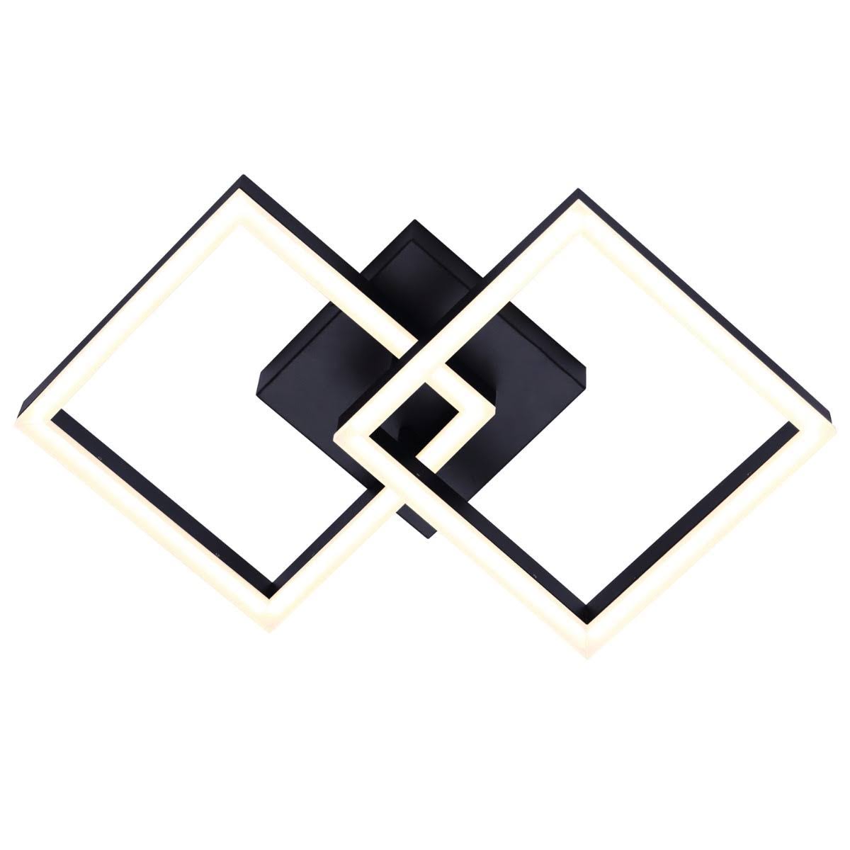 Canarm LCW154A14BK Veda LED Ceiling and Wall, Black