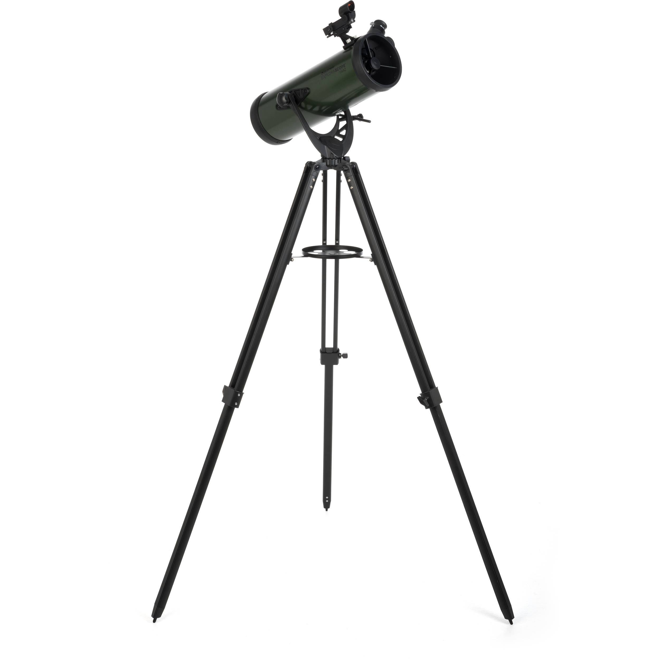 Celestron ExploraScope 114 AZ Newtonian Reflector Telescope with Tripod - 114mm - F/9.0 - 2& - 2 Pack