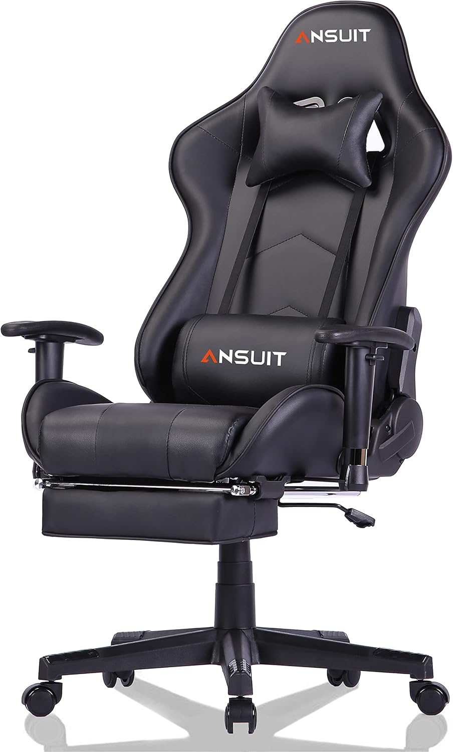 Gaming Chair with Footrest Gamer Chair Computer Chair Massage Gaming Chairs High Back Ergonomic Adjustable Office Chair with Headrest and Lumbar Support (Pink-1