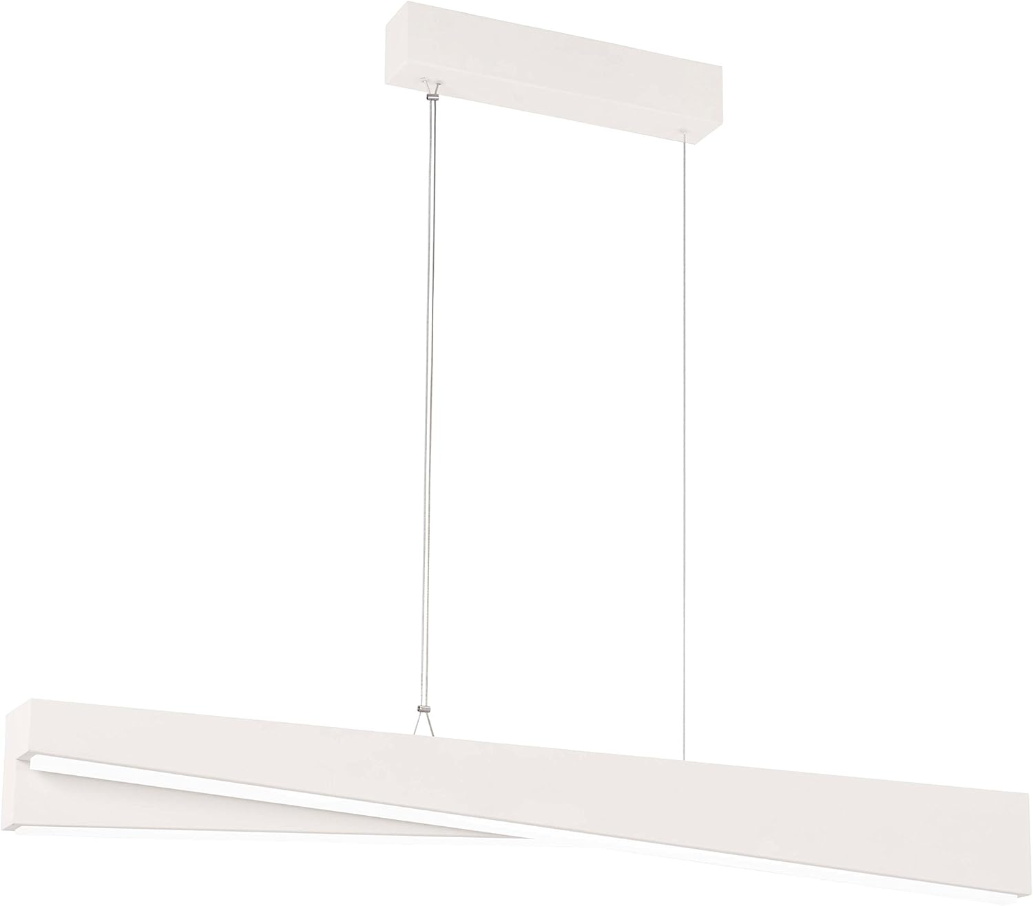 George Kovacs P1154-655-L So Inclined LED Island Light, 44 Watt LED, Sand White