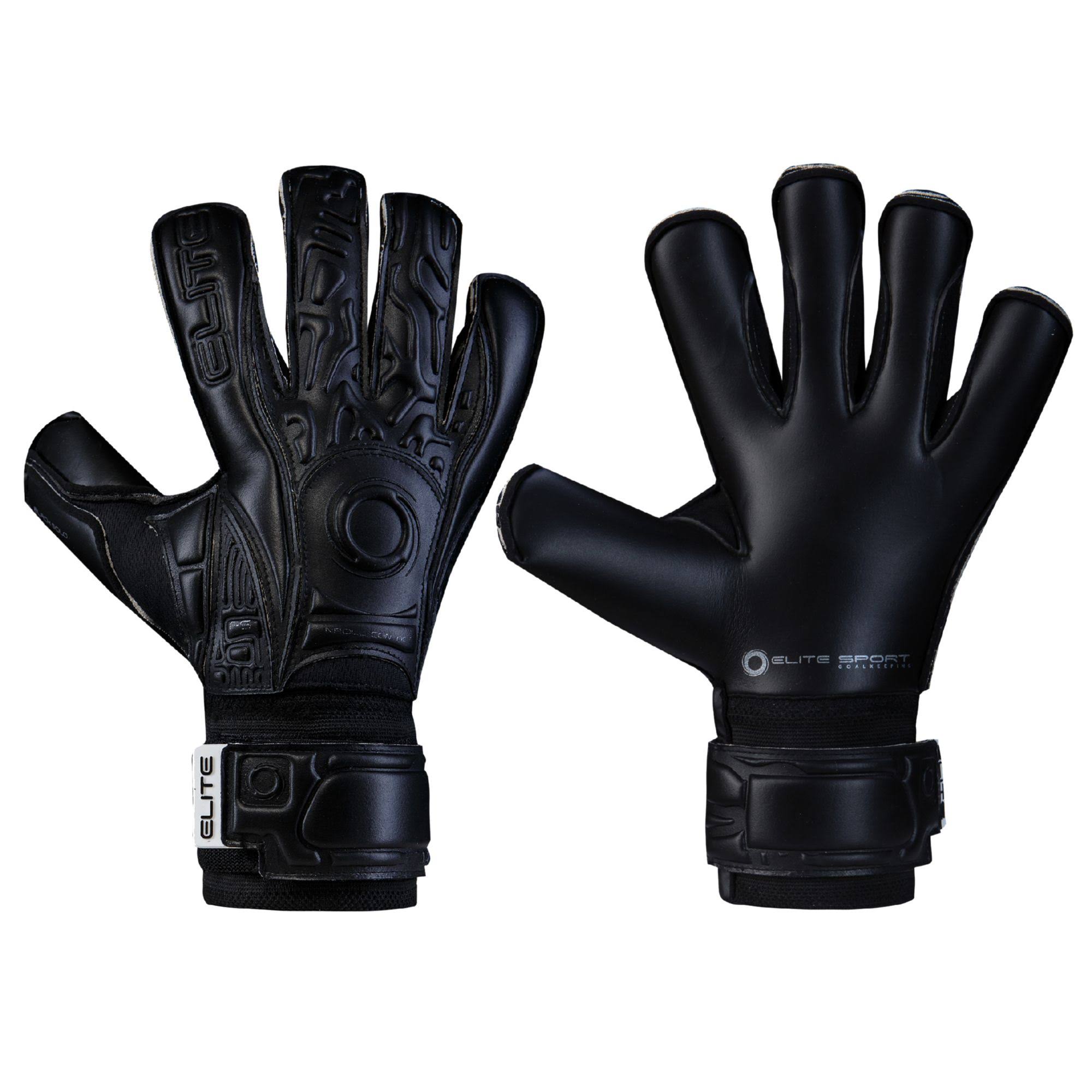 Elite Black Solo Goalkeeper Gloves - 10