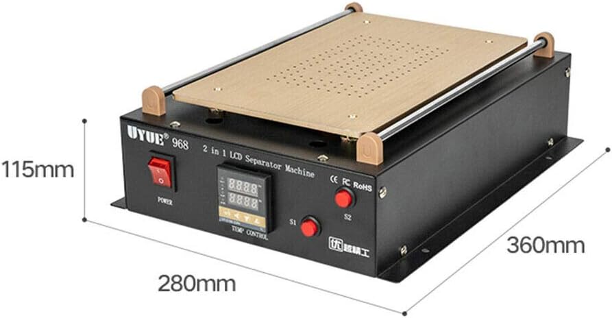 TFCFL LCD Screen Separator Machine，14 Inch Screen Repair Separating Machine Touch Screen LCD Glass Vacuum Separator Machine for Cellphone Repair