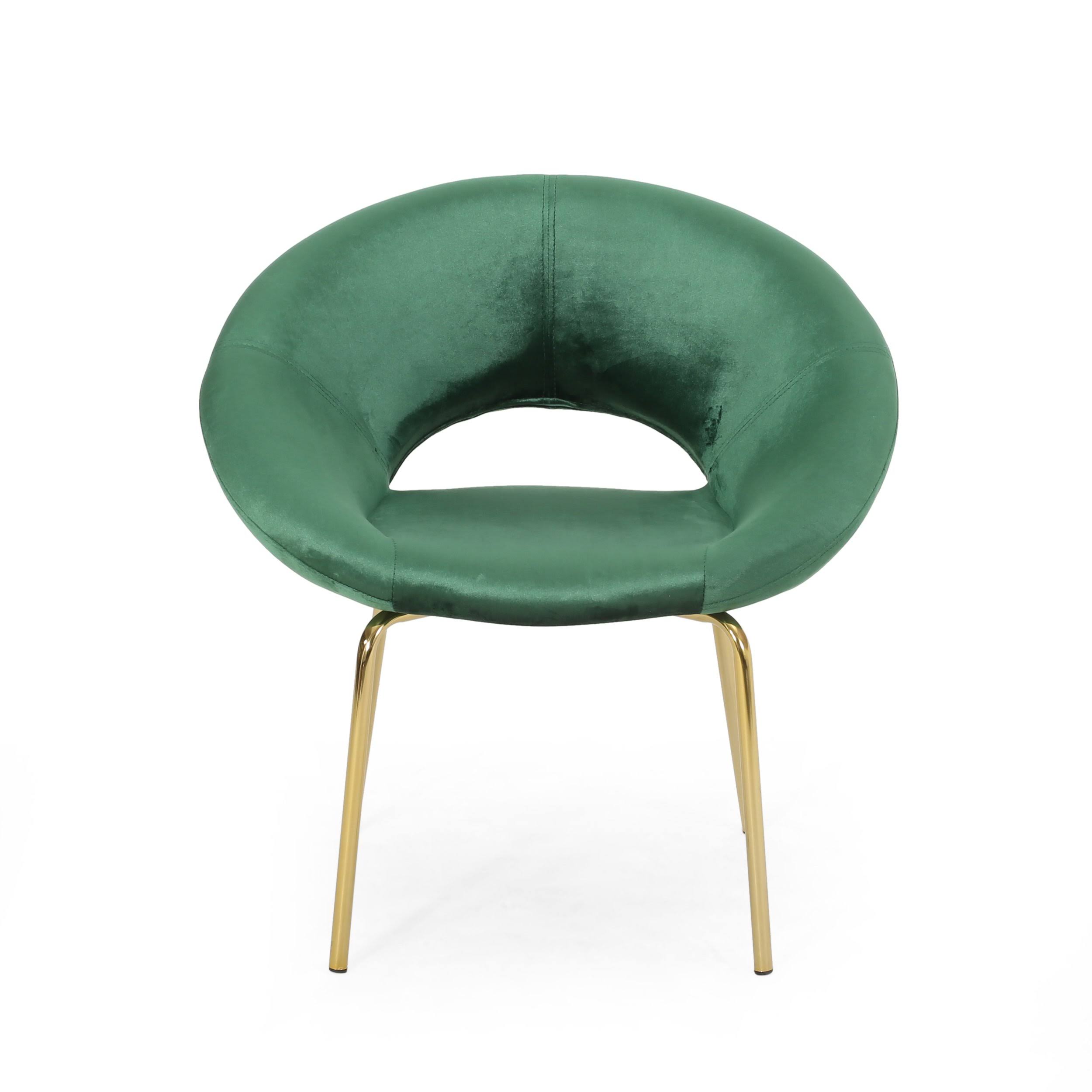 Muzzammil Modern Glam Velvet Accent Chair by GDF Studio