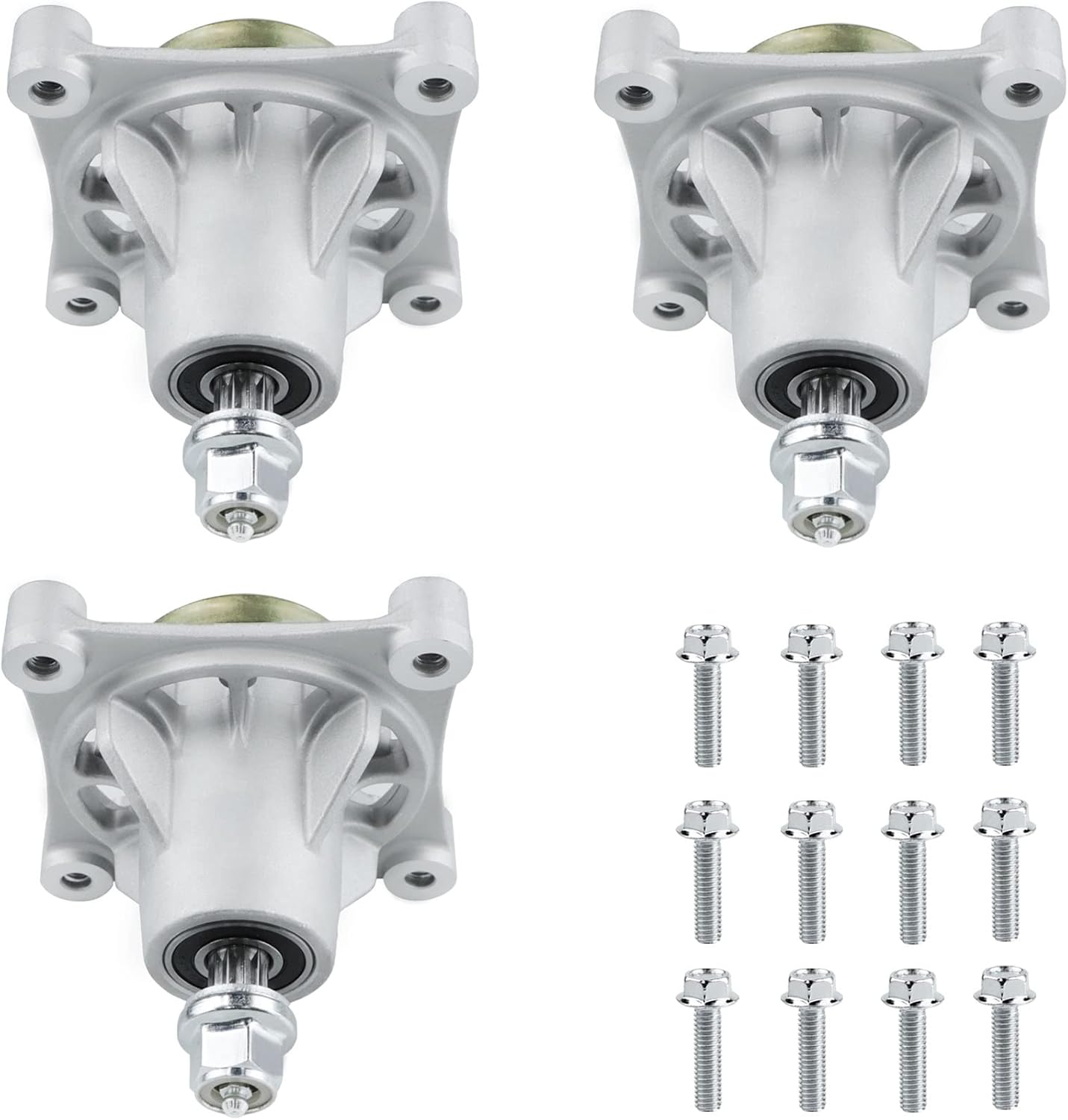 Youxmoto 46 Inch Deck Spindle Assembly for Husqvarna 174356 174358 532174356 532192656 539107515 587125201 （3 Pack） Pack of 2