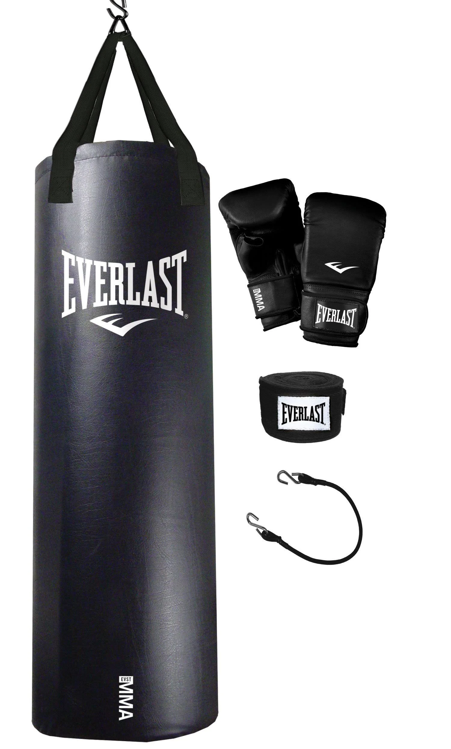 Everlast 70 lb MMA Heavy Bag Kit Black