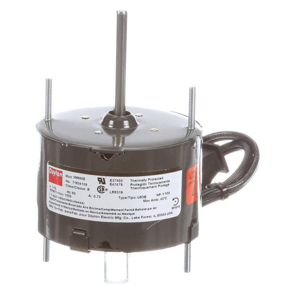 Dayton 3M660 HVAC Motor 1/100 HP 1550 RPM 115V 3.3