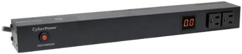 CyberPower PDU15M2F10R Metered PDU, 100-125V/15A, 12 Outlets, 1U Rackmount