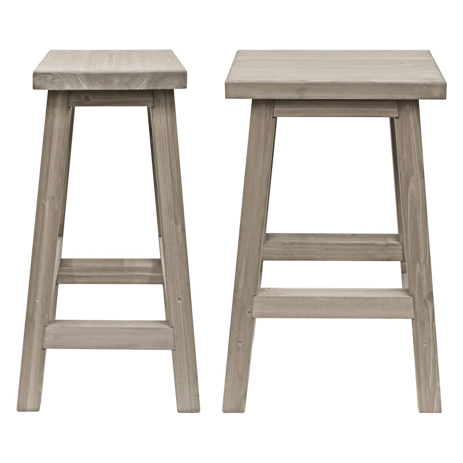 Yardistry Madison 29 in. Saddle Wood Outdoor Bar Stool (2-Pack)