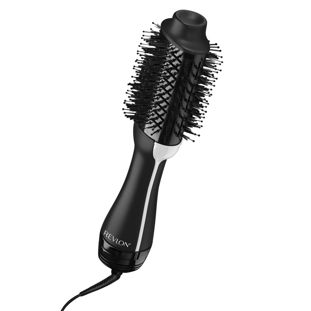 Revlon One-Step Hair Dryer and Volumizer Hot Air Brush in Black/White
