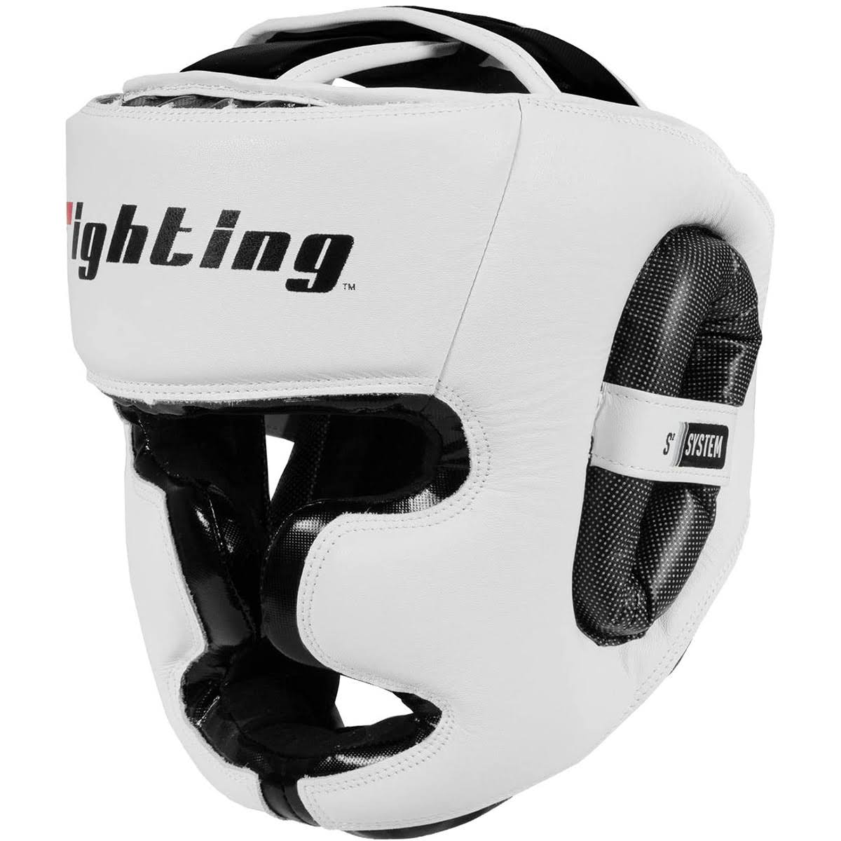 Fighting Sports S2 Gel Full Face Training Headgear Large White Black