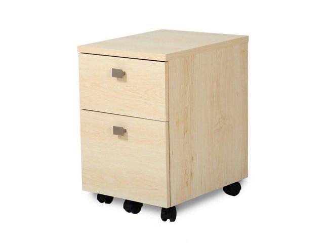 South Shore Interface 2-Drawer Mobile File Cabinet, Natural Maple
