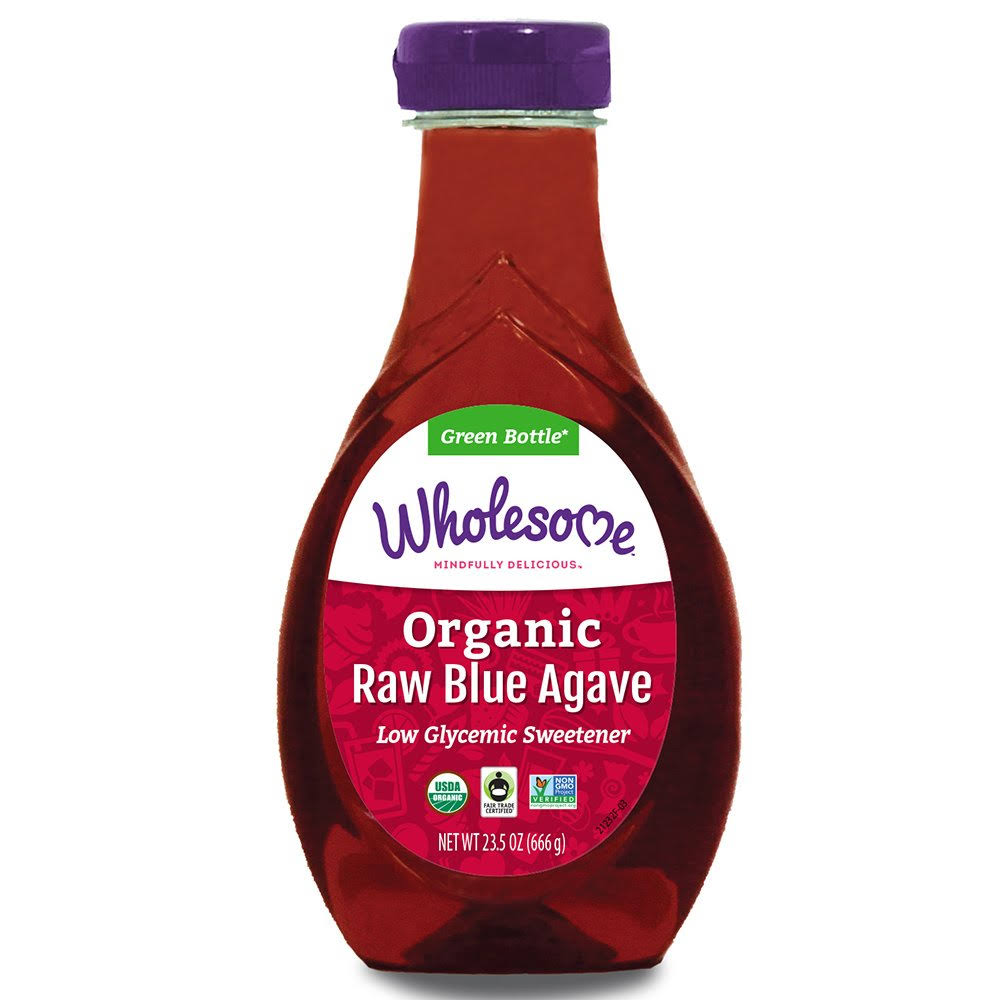 Wholesome Sweeteners Organic Raw Blue Agave, 23.5 Ounce, 6 Pack