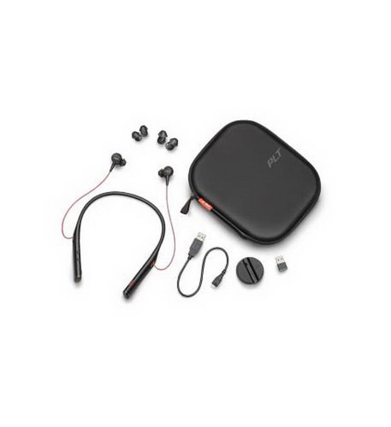 Poly - Plantronics Voyager 6200 UC Bluetooth Wireless Earbud Headset - Noise-Canceling - Black