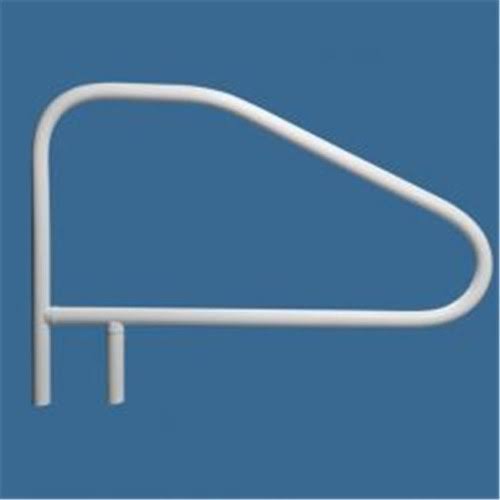 Saftron CBRTD-448-BK Return to Deck Cross Braced Hand and Grab Rail 4 Bend 48 x 32 in. Black Metal Inside