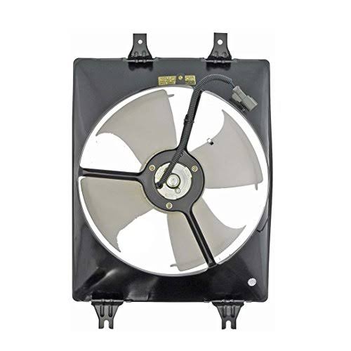 TRQ Air Conditioner AC A/C Condenser Cooling Fan Assembly w/ Motor for 99-04 Odyssey