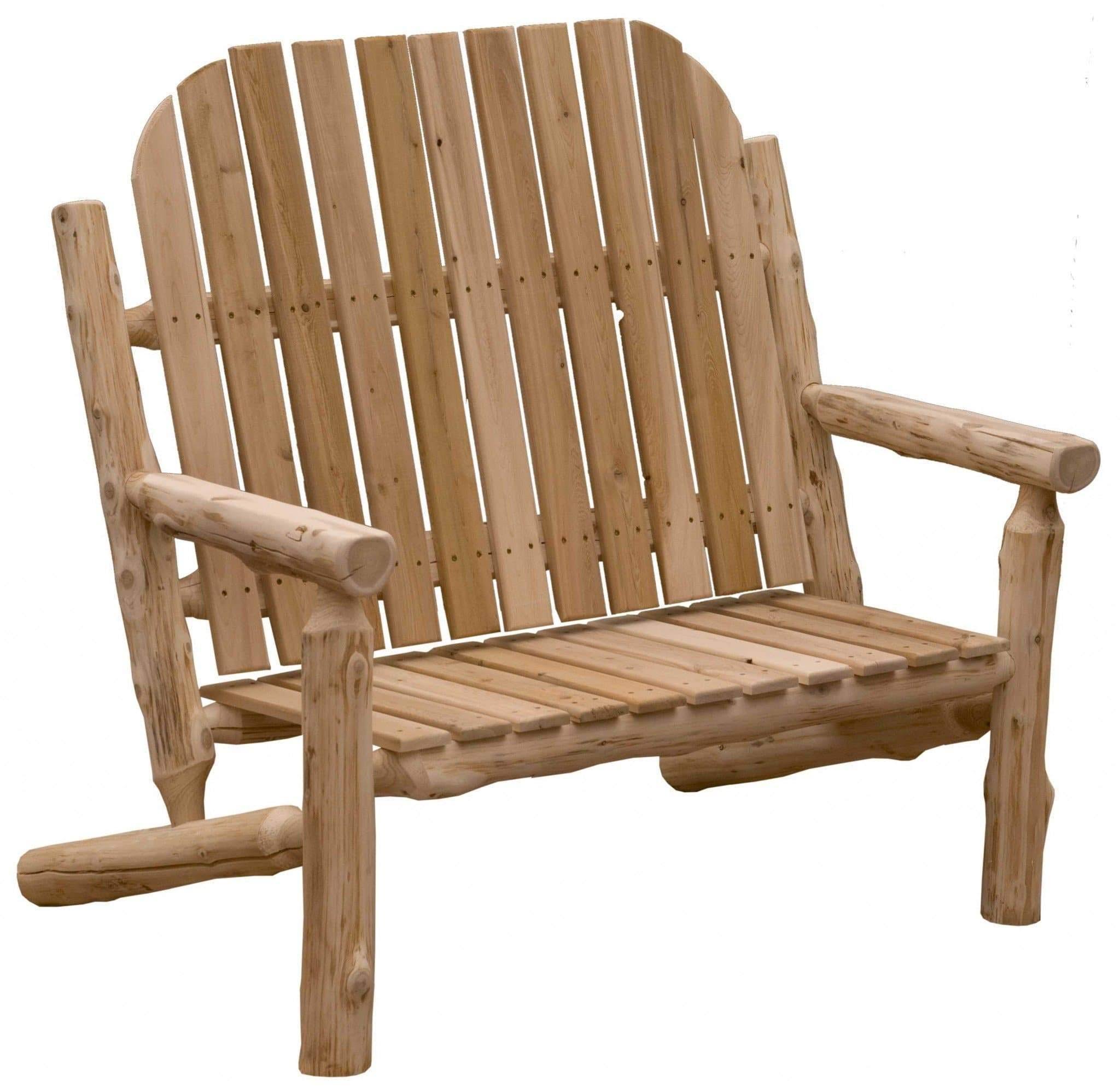 Rustic - Natural Cedar Two - Person Adirondack Chair