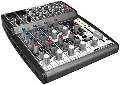 BEHRINGER, 1002FX Premium 10-Input 2-Bus Mixer with XENYX Mic Preamps, British EQ and Multi-FX Processor, Black