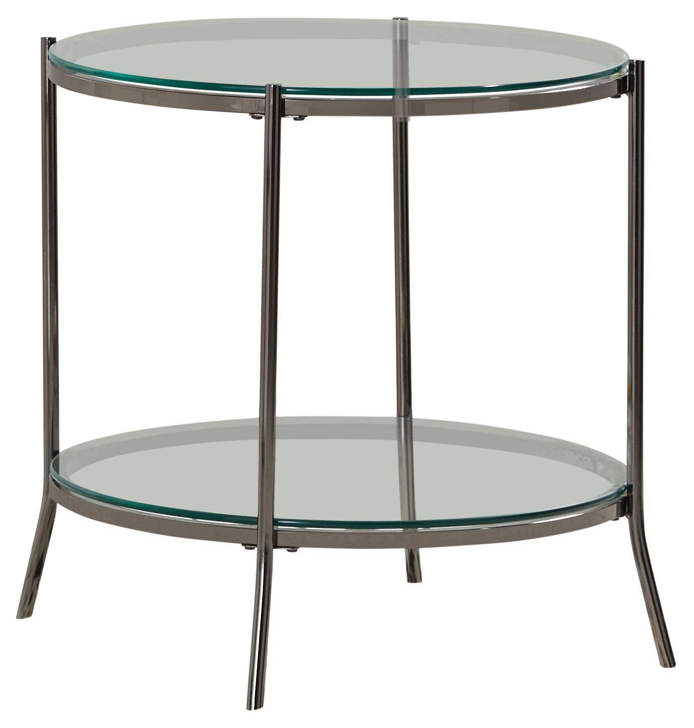 Coaster Furniture 723267 Black Nickel End Table