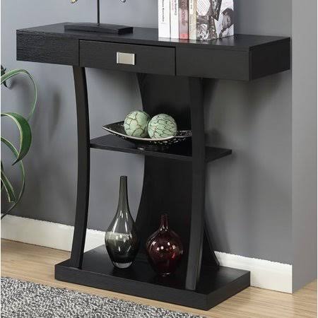 Winston Porter Cheek Console Table, Black