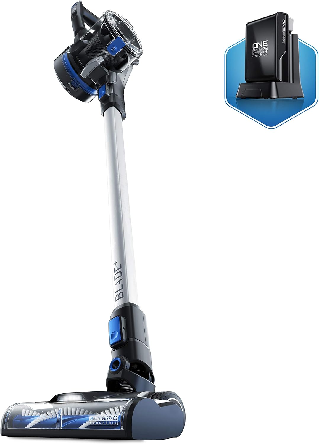 Hoover ONEPWR Blade+ Cordless Stick Vacuum Cleaner, Lightweight, BH53310V, Silver