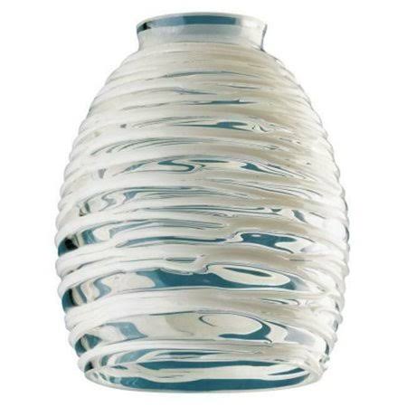 Westinghouse Lighting 8131400 2.25 in. Clear u0026 White Rope Glass Fitter - Pack...