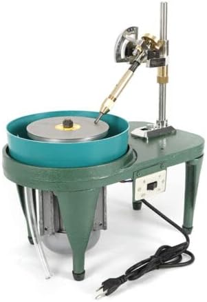 Gem Faceting Machine, 28000RPM 110V Jewelry Rock Bench Polishing Grinding Machine, 6 inch Polishing Disc's Diameter Jewel Angle Polisher