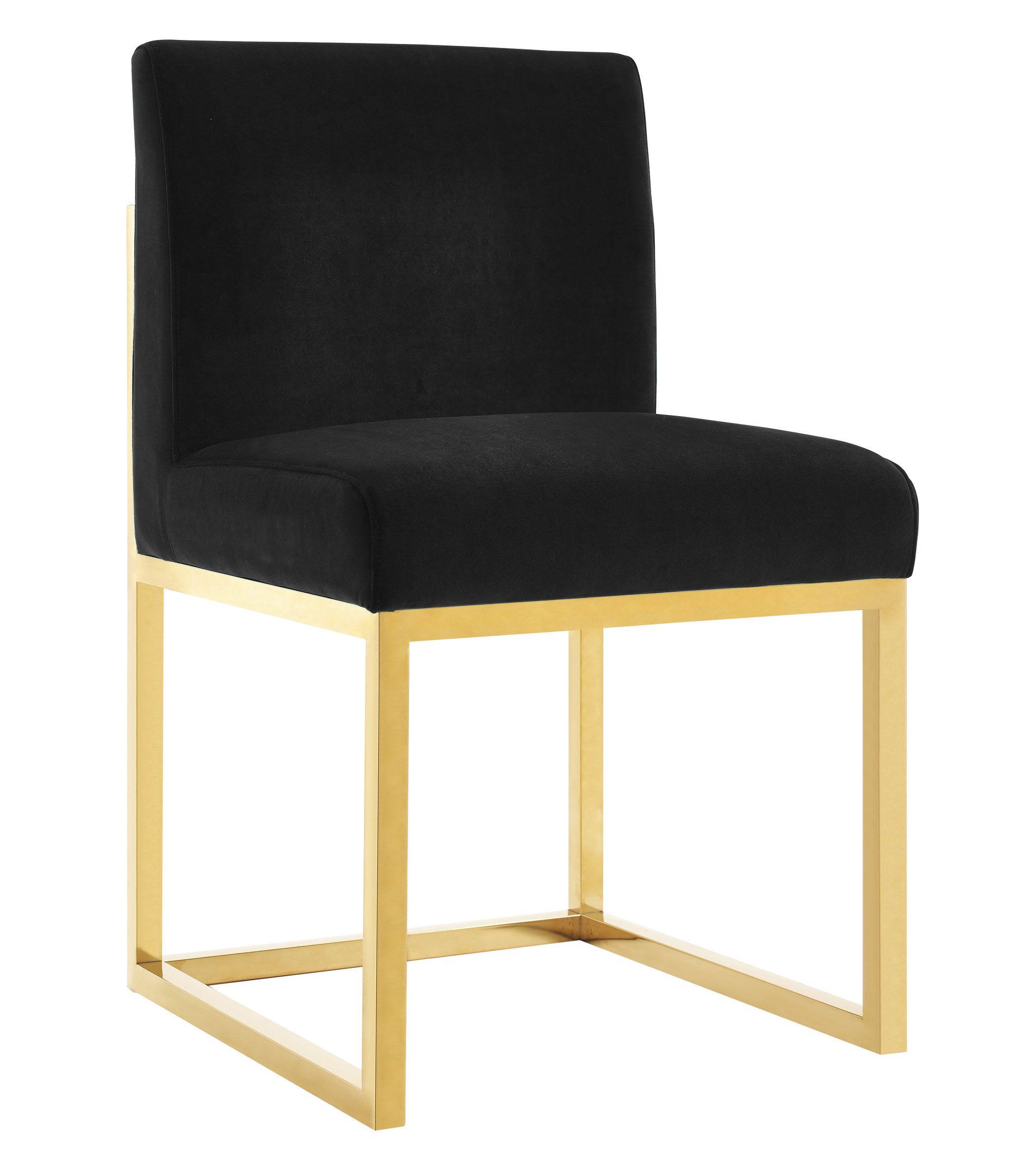 TOV Furniture Haute Black Velvet Chair