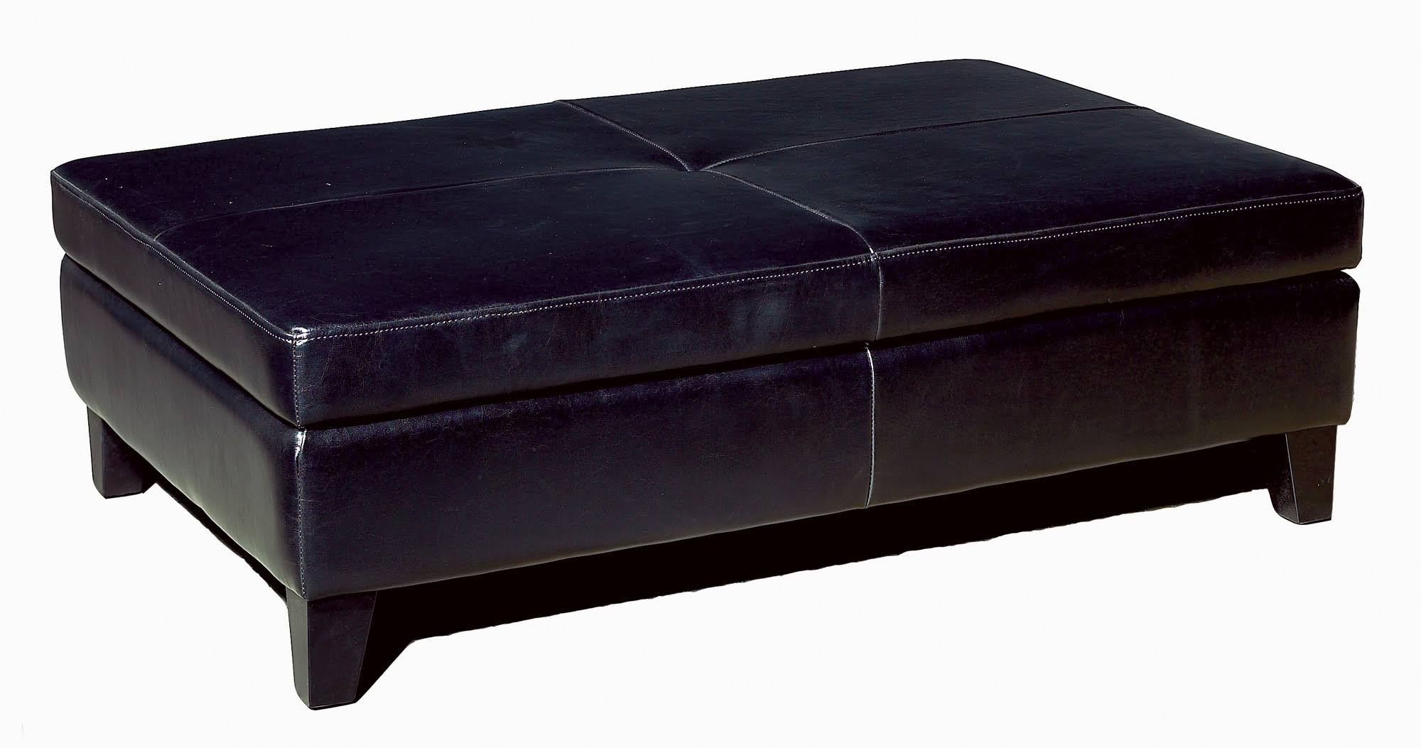 Darby Home Co MADELEINE Storage Ottoman, Black