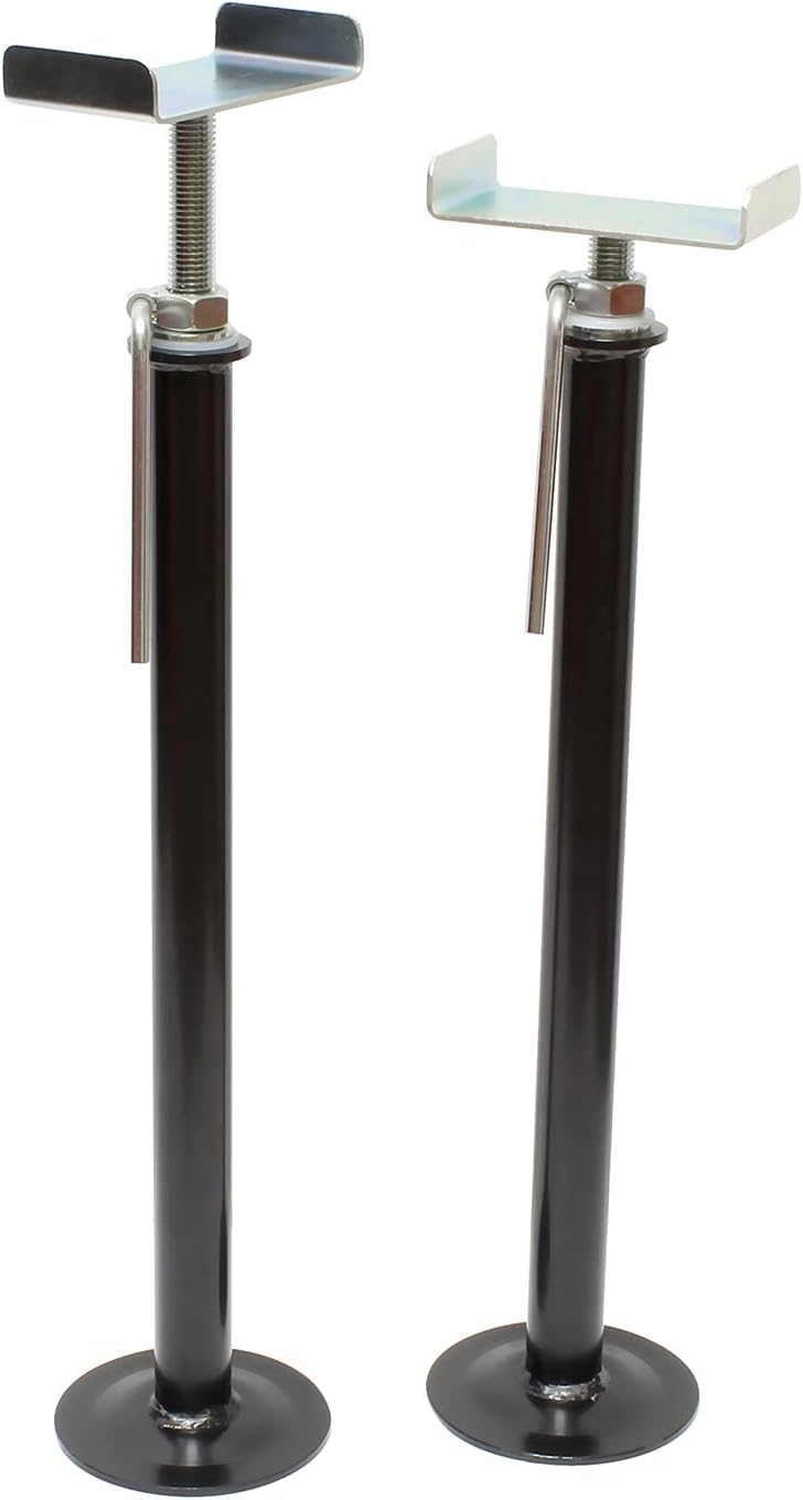 Dumble RV Slide Out Stabilizer Jacks &ndash; 21in-37in Travel Trailer Stabilizer Jacks Camper Jack Stands, 2 Piece Set