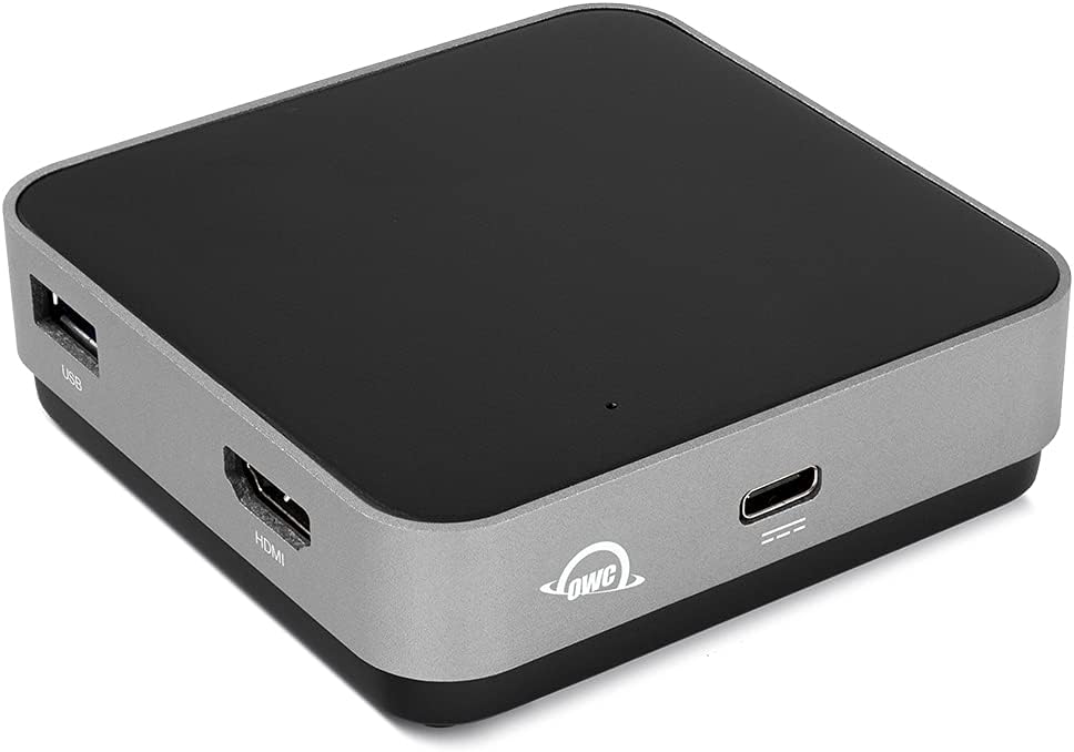 OWC USB-C Travel Dock, 5 Port with USB 3.1, HDMI, SD Card, and 100W Power Pass Through, Space Grey