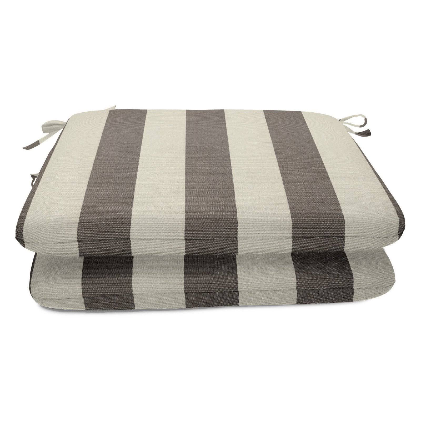 Sunbrella 20 inch x 18 inch Seat Pad 2 Pack - Maxim Cocoa